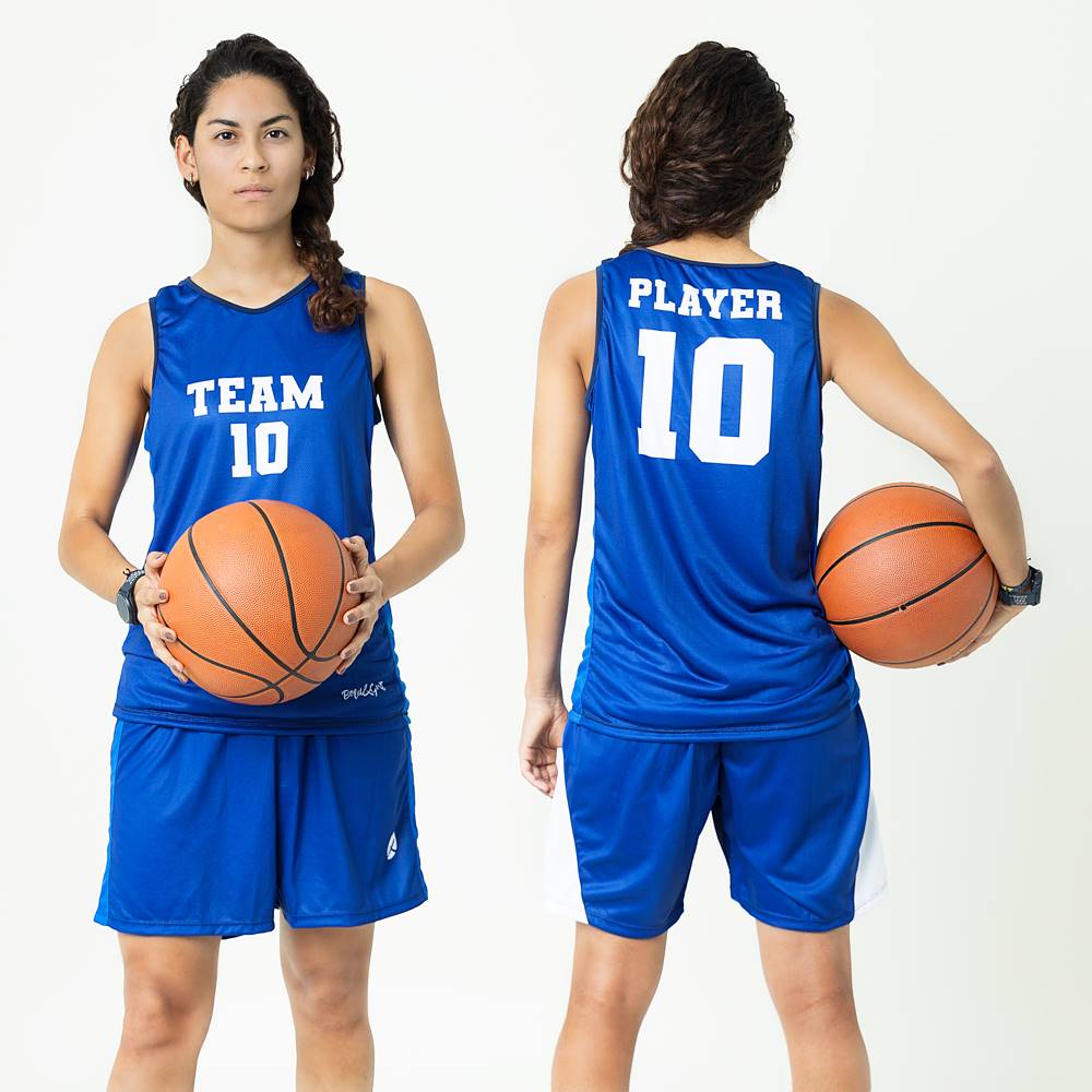 Blue Custom Basketball Uniforms